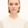 „Kenzo Signature“ – bestickter, locker gestrickter Pullover aus Baumwollwolle
