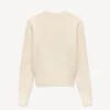 „Kenzo Signature“ – bestickter, locker gestrickter Pullover aus Baumwollwolle