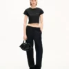 „Kenzo Signature“ besticktes, kurzes T-Shirt aus Baumwolle