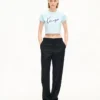 „Kenzo Signature“ besticktes, kurzes T-Shirt aus Baumwolle