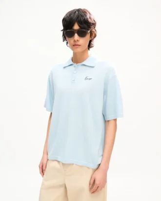 „Kenzo Signature“ besticktes Polohemd aus Merinowolle