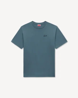 „Kenzo Signature“ besticktes T-Shirt aus Baumwolle