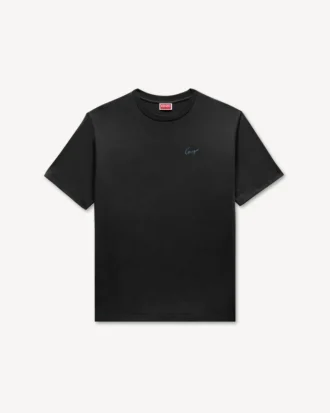 „Kenzo Signature“ besticktes T-Shirt aus Baumwolle