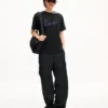 „Kenzo Signature“ besticktes T-Shirt aus Baumwolle