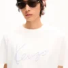 „Kenzo Signature“ besticktes T-Shirt aus Baumwolle