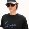 „Kenzo Signature“ besticktes T-Shirt aus Baumwolle