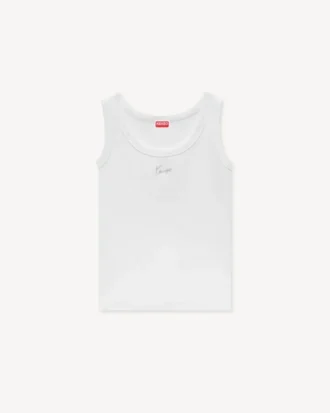 „Kenzo Signature“ besticktes Tanktop aus Baumwolle