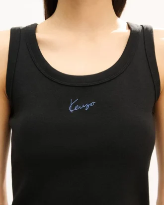 „Kenzo Signature“ besticktes Tanktop aus Baumwolle