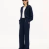 „Kenzo Signature“ gerade Hose aus Baumwoll-Wollmischung