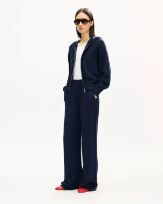 „Kenzo Signature“ gerade Hose aus Baumwoll-Wollmischung