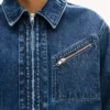 „Kenzo Signature“ geschlechtsneutrale Utility-Jacke aus japanischem Denim