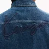„Kenzo Signature“ geschlechtsneutrale Utility-Jacke aus japanischem Denim