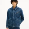 „Kenzo Signature“ geschlechtsneutrale Utility-Jacke aus japanischem Denim