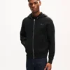 „Kenzo Signature“ gestickter Kapuzenpullover mit Reißverschluss aus Baumwolle