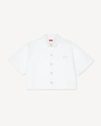 „Kenzo Signature“ Kurzarmhemd aus Baumwollpopeline