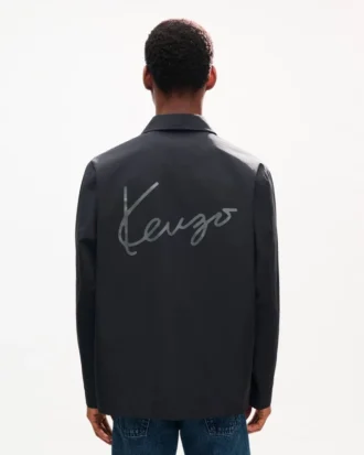 „Kenzo Signature“ Leichte Coach-Jacke aus Baumwoll-Nylon
