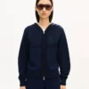 „Kenzo Signature“ Strick-Hoodie mit Reißverschluss aus Baumwollmischgewebe