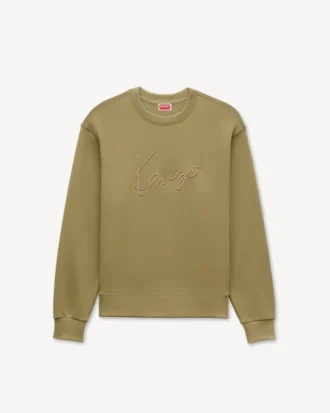 „Kenzo Signature“ Sweatshirt aus Baumwolle mit Stickerei