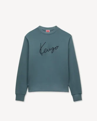 „Kenzo Signature“ Sweatshirt aus Baumwolle mit Stickerei