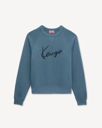 „Kenzo Signature“ Sweatshirt aus Baumwolle mit Stickerei