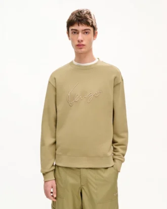„Kenzo Signature“ Sweatshirt aus Baumwolle mit Stickerei