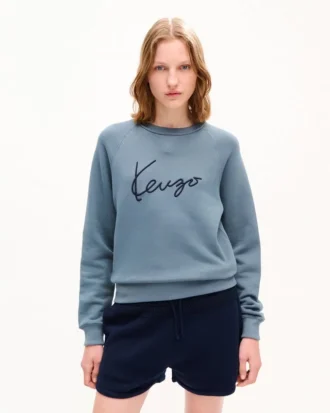 „Kenzo Signature“ Sweatshirt aus Baumwolle mit Stickerei