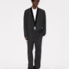 Kenzo Stripes‘ doppelreihige, taillierte Kimono-Jacke