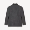 Kenzo Stripes‘ doppelreihige, taillierte Kimono-Jacke