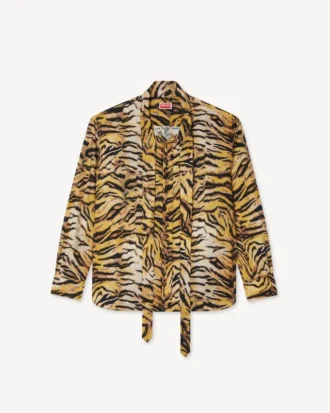 Kenzo Tiger‘ Bow-Hemd aus Baumwolle