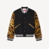 „Kenzo Tiger“ geschlechtsneutrale College-Jacke aus Schurwolle