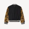 „Kenzo Tiger“ geschlechtsneutrale College-Jacke aus Schurwolle