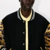 „Kenzo Tiger“ geschlechtsneutrale College-Jacke aus Schurwolle