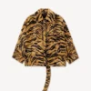 „Kenzo Tiger“ Oversize-Mantel aus Kunstfell