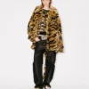„Kenzo Tiger“ Oversize-Mantel aus Kunstfell