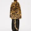 „Kenzo Tiger“ Oversize-Mantel aus Kunstfell