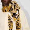 „Kenzo Tiger“-Schal aus Kunstfell