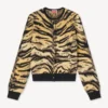 Kenzo „Tiger“-Strickjacke aus Baumwoll-Woll-Mischung