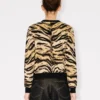Kenzo „Tiger“-Strickjacke aus Baumwoll-Woll-Mischung
