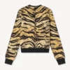 Kenzo „Tiger“-Strickjacke aus Baumwoll-Woll-Mischung