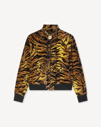 „Kenzo Tiger“ Trainingsjacke aus Samt-Jacquard