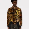 „Kenzo Tiger“ Trainingsjacke aus Samt-Jacquard
