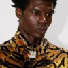 „Kenzo Tiger“ Trainingsjacke aus Samt-Jacquard