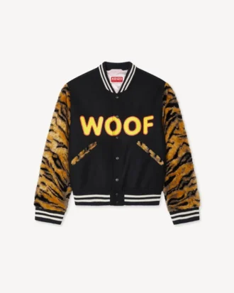 Kenzo Tiger‘ Unisex-Varsity-Jacke mit Print aus Schurwolle