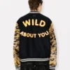 Kenzo Tiger‘ Unisex-Varsity-Jacke mit Print aus Schurwolle