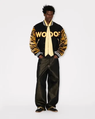 Kenzo Tiger‘ Unisex-Varsity-Jacke mit Print aus Schurwolle