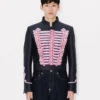 Kenzo „Trompe L’œIl“ Jacquard-Frack aus Woll-Baumwolle