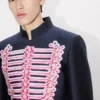 Kenzo „Trompe L’œIl“ Jacquard-Frack aus Woll-Baumwolle