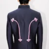 Kenzo „Trompe L’œIl“ Jacquard-Frack aus Woll-Baumwolle