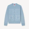 Kenzo Trompe L’œil-Strickjacke aus Baumwollmischung