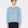 Kenzo Trompe L’œil-Strickjacke aus Baumwollmischung